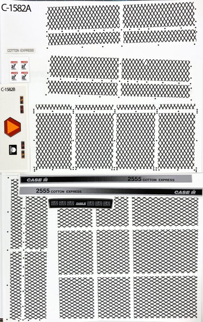 Decals 1/16 Case IH 2555 Cotton Express Picker DC1582A - Midwest Decals ...