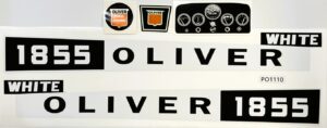Decal Oliver 1855 White Pedal Tractor Set DPO1110