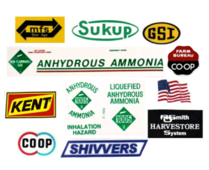 Commercial Equipment Decals