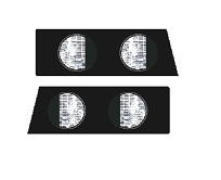 Decal 1/16 John Deere 50 Series Fender Lights - DJ239B