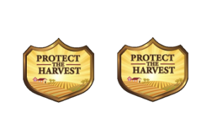 Decal 1/16 Protect The Harvest Badge 1/4" DX673