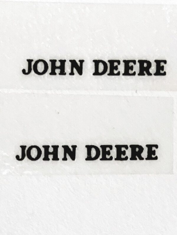 Decal John Deere - Black  5/8" DJ913