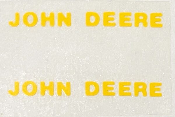 Decal John Deere - Yellow 1" (2) DJ918L