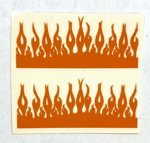 Decal 1/64 Hood Flames for Pickups and Semis set of 2 Orange - MFTDC4500O