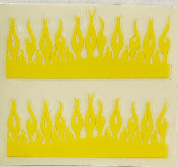 Decal 1/64 Hood Flames for Pickups and Semis set of 2 Yellow - MFTDC4500Y