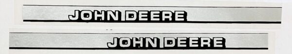 Decal 1/16 John Deere Implement Stripe Silver & Black 4 3/8" DJ3002