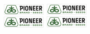 Decal Pioneer 3/8" (4)- Logo - DX495