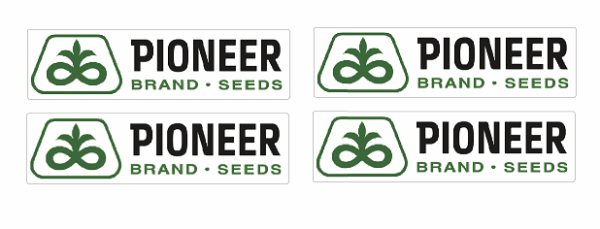 Decal Pioneer 3/8" (4)- Logo - DX495W