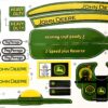 Decal Set John Deere Heavy Duty Plastic Pedal Tractor and Wagon- DPJ3433