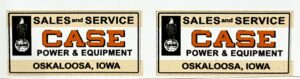 Decal Case Sales and Service pair 1" DC943
