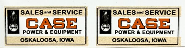 Decal Case Sales and Service pair 1" DC943