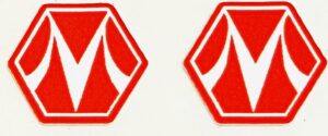 Decal 1/64 Morton Logo Red 1/2"- DX440