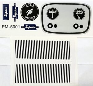 Decal Massey Ferguson TO-20 Pedal Tractor PM5001