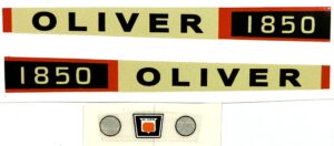 Decal 1/16 Oliver 1850 set Greenish-Gray  DO11G