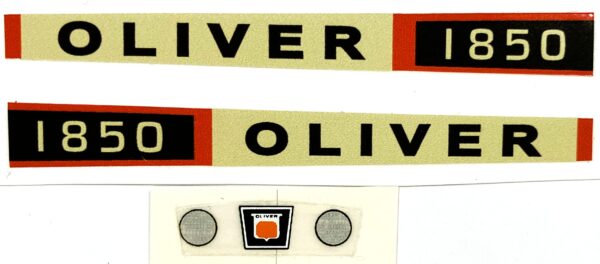 Decal 1/16 Oliver 1850 set Greenish-Gray  DO11G
