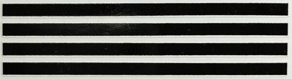 Decal Stripes - Black with White Borders 2 1/4 in. - DX338B