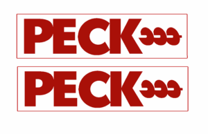 Decal 1/16 Peck -White 1 1/2" DX309W