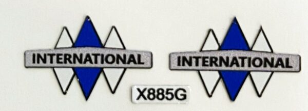 Decal 1/16 International Truck Logo White X885G