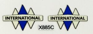 Decal 1/16 International Truck Logo Cream X885C