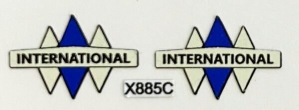 Decal 1/16 International Truck Logo Cream X885C