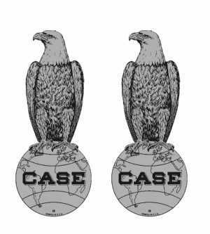 Decal Case Eagle 1 inch for pedal tractors DC2902
