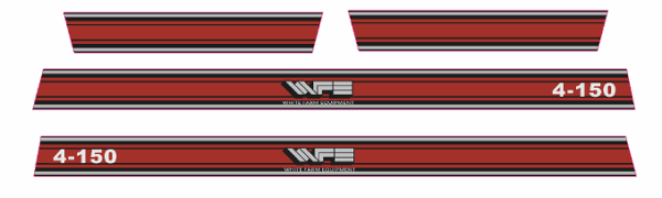 Decal 1/32 White 4-150 Red DO630