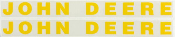 Decal John Deere Pedal Trailer yellow 6"- DPJ9003