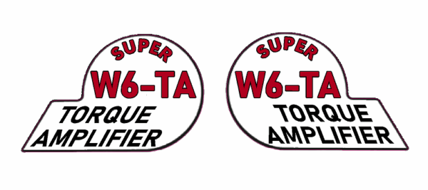 Decal 1/16 McCormick W6-TA Model Numbers -DI23T