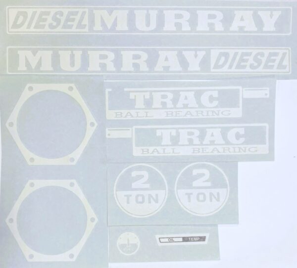 Decal Murray Diesel 2 Ton Pedal Tractor Set - DPX5227