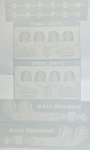 Decal Garton Chain Drive Ball Bearing Pedal Tractor Set - DPX5217