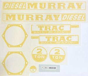 Decal Murray Diesel 2 Ton Pedal Tractor Set Yellow - DPX5228