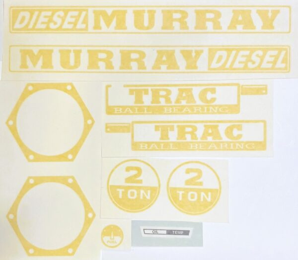 Decal Murray Diesel 2 Ton Pedal Tractor Set Yellow - DPX5228