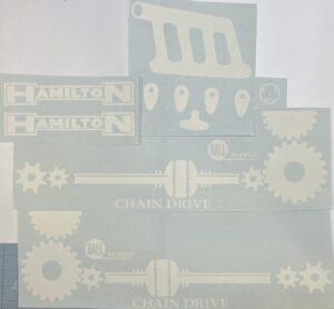 Decal Hamilton Chain Drive Pedal Tractor Set - DPX5218