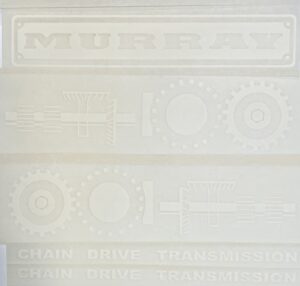 Decal Murray Trac Chain Drive Pedal Tractor Set - DPX5222