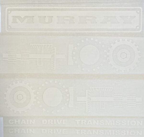Decal Murray Trac Chain Drive Pedal Tractor Set - DPX5222