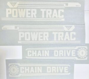Decal Power Trac Drive Pedal Tractor Set - DPX5231