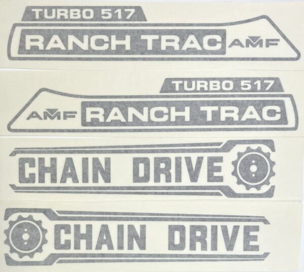 Decal AMF Ranch Trac Turbo 517 Pedal Tractor Set Green - DPX5211