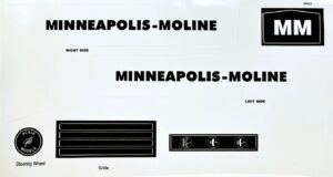 Decal Minneapolis Moline Pedal Tractor - DPMM5002