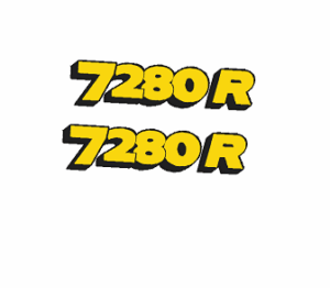 Decal 1/64 John Deere 7280R Number DJ1861