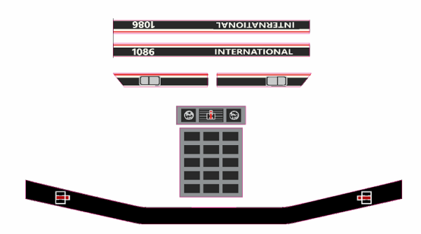 Decal 1/64 IH 1086 Tri Stripe (Newer) Set DI-778N