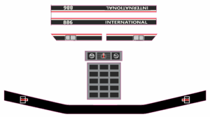 Decal 1/64 IH 886 Tri Stripe Set (Newest) DI-776N