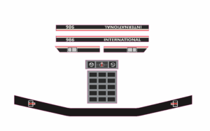 Decal 1/64 IH 986 Tri Stripe (Newer) Set DI-778J