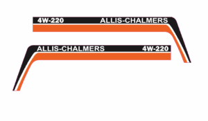 Decal 1/16 Allis Chalmers 4W-305 4WD Hood Panels - DA89W