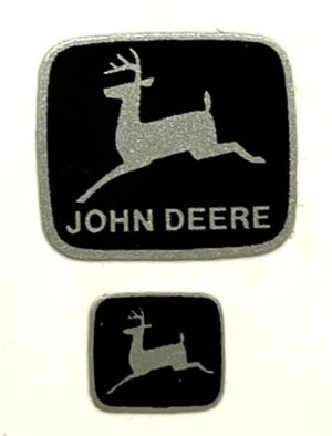 1/16 John Deere Logos Black and Silver DJ300-2