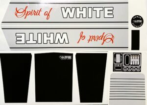 Decal Spirit of White Pedal Tractor - DPO5003