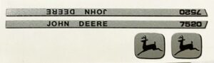 Decal 1/32 John Deere 7520 Silver/Blk  DJ658