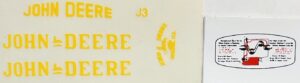 Decal 1/16 John Deere D Set- DJ3