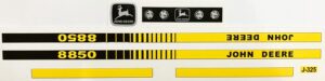 Decal 1/16 John Deere 8850 Hood Stripes - DJ325Y