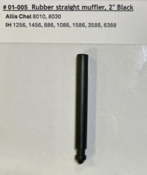 Muffler Rubber Straight 2" Black M005