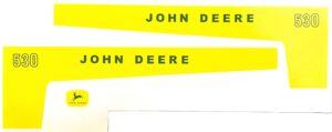 Decal 1/8 John Deere 530 Side Panels - DJ4535